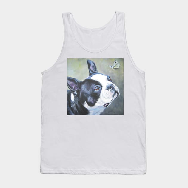 Boston Terrier Fine Art Painting Tank Top by LASHEPARD